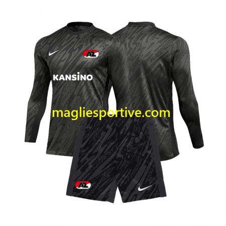 Completo Calcio AZ Alkmaar Portiere Bambino Divisa Trasferta 2024-2025 ML